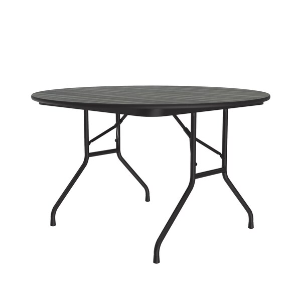 CF HPL Folding Tables 48" Round New England Driftwood